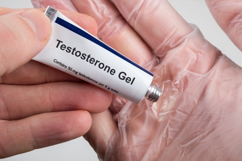 Testosterongel auftragen